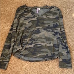 Camo long sleeve shirt
